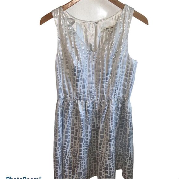 Mac + Jac silver and white print dress - Picture 1 of 13